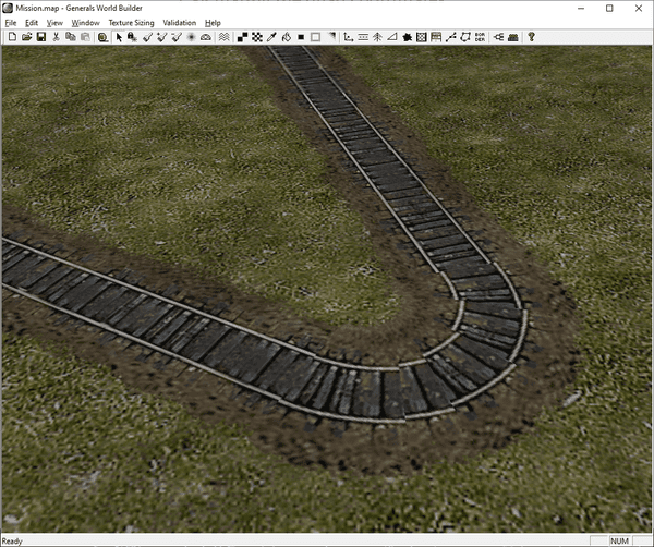 Not all curve textures align perfectly in the original engine.